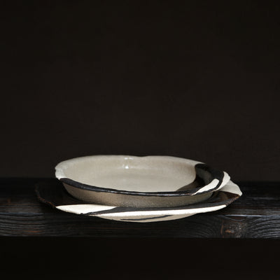 Assiette creuse en grès