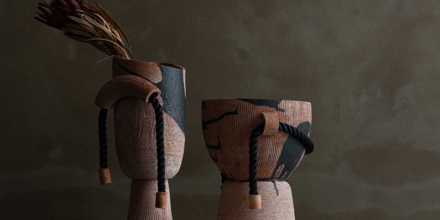 Vases en terre rouge - Coutume Studio