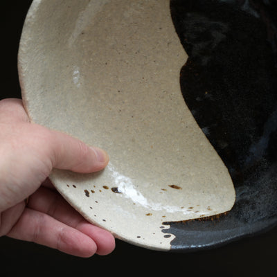 Bol-assiette en grès