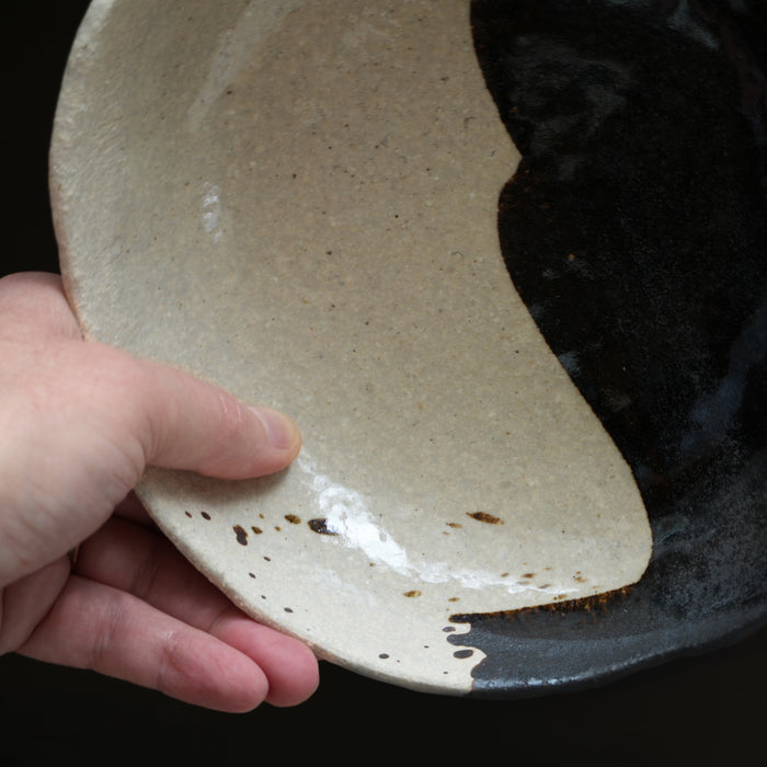 Bol-assiette en grès