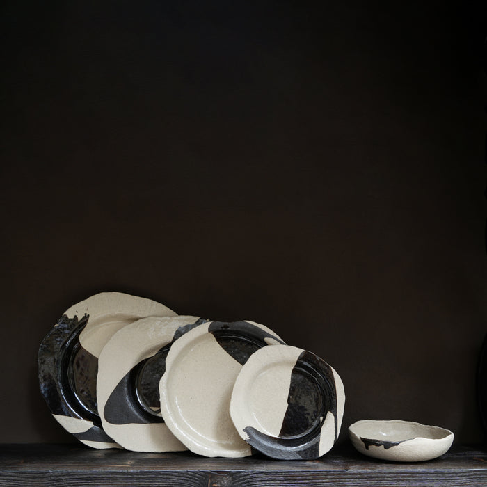 Assiette creuse en grès