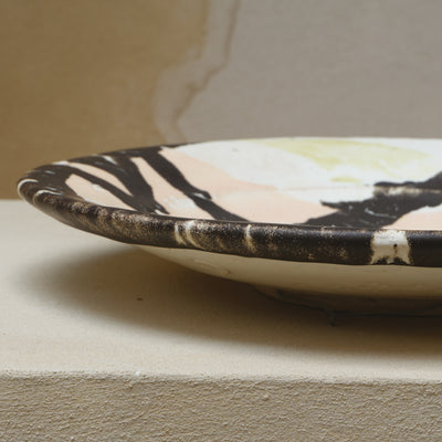 Petit plat en grès émaillé