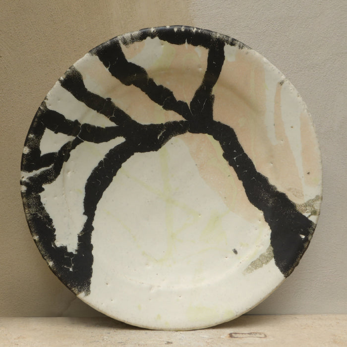 Plat en grès émaillé