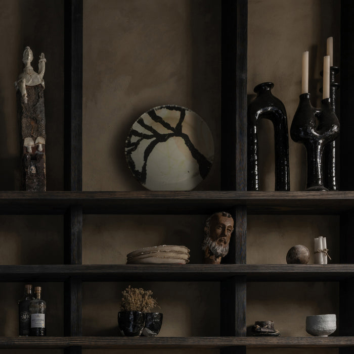 Plat en grès émaillé