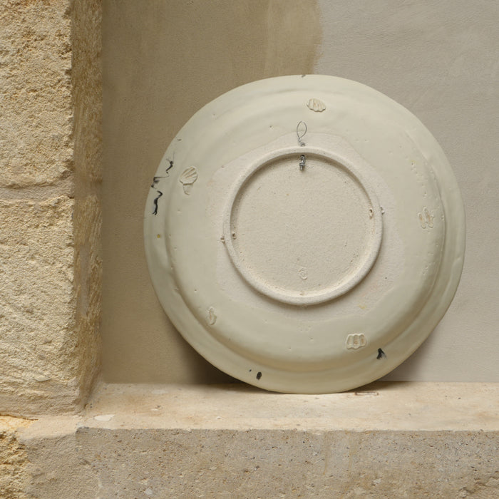 Grand plat en grès émaillé