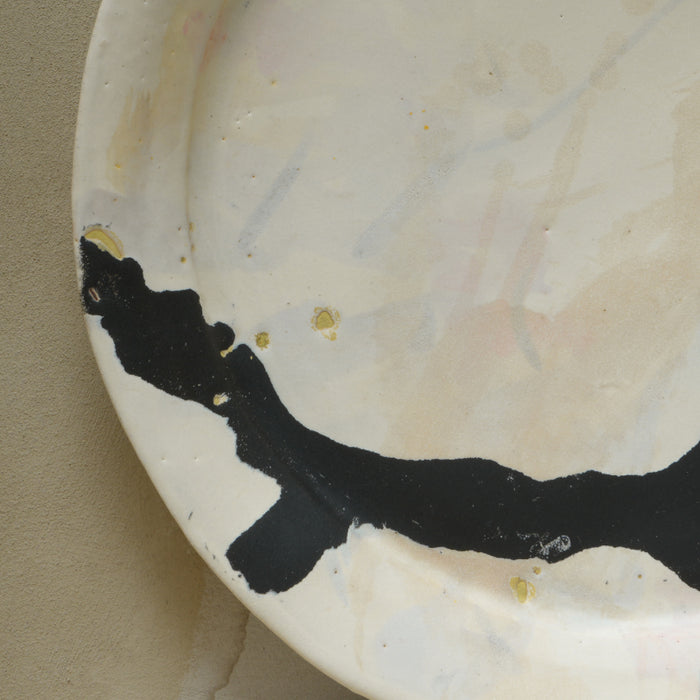 Grand plat en grès émaillé