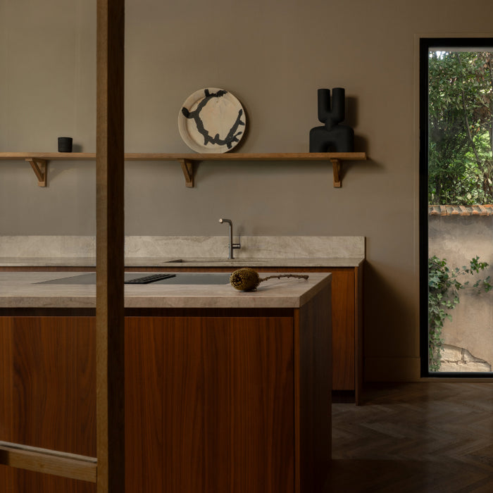 Grand plat en grès émaillé