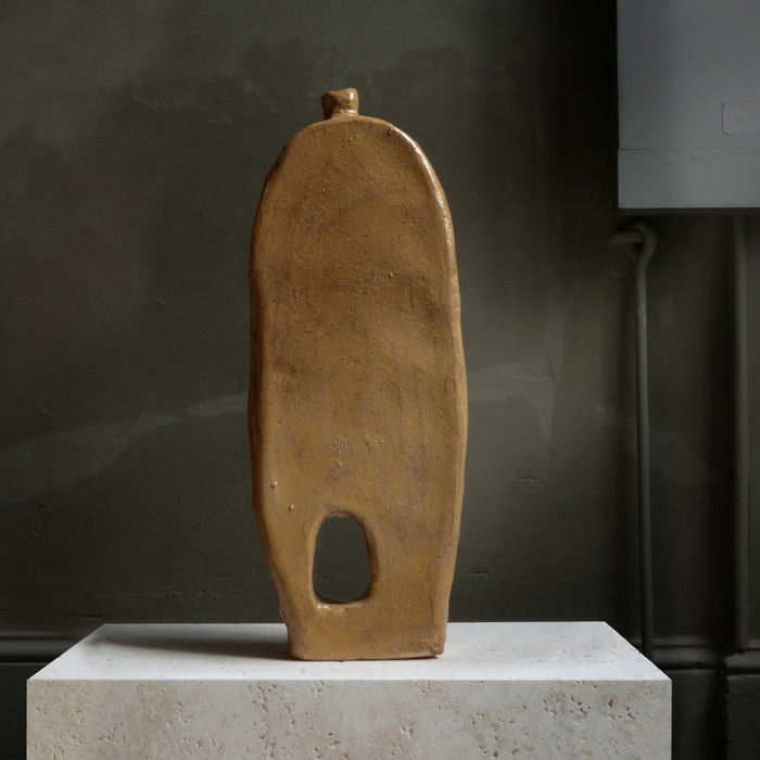 Vase plat en céramique