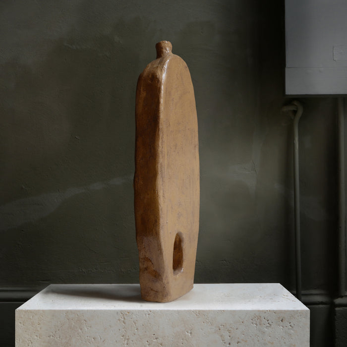 Vase plat en céramique