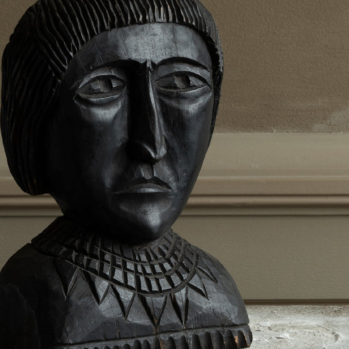 Wooden bust